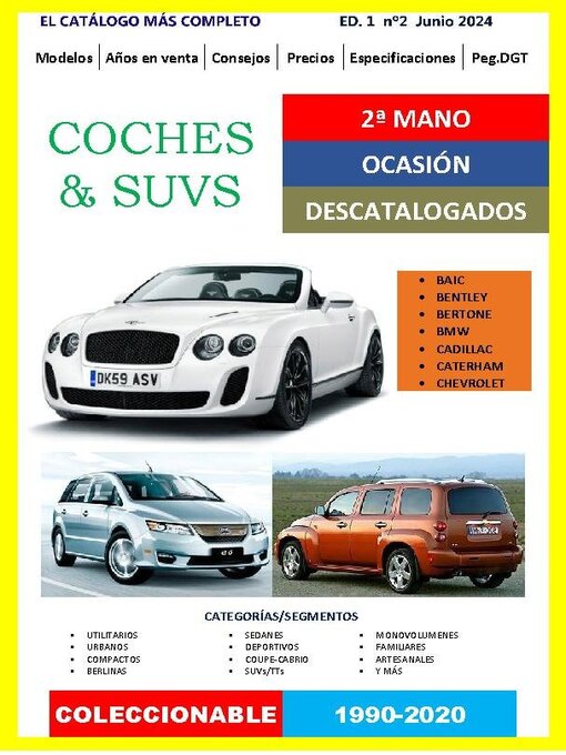 Title details for Coches & Suvs 2ª Mano by Auto Catalogo Nacional - Available